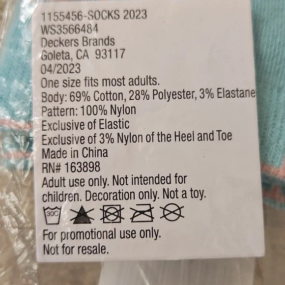 Teva Aqua Blue Socks for Women, NWT - Picture 5 of 5